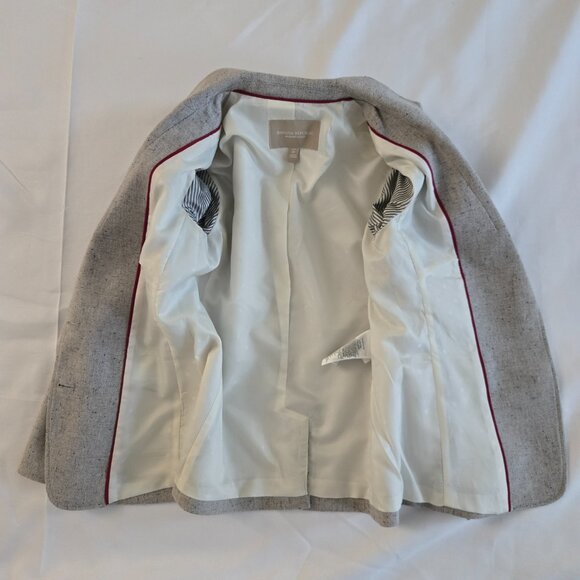 Banana Republic Equestrian Style Jacket SZ 2P Speckled Gray - Picture 8 of 11